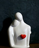 figurki i rzeźby Rzeźba z gipsu, Jesteś Moim Skarbem, biała, wys. 12,5 cm 5