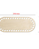 skrzynki, kufry i pudła Baza do koszyka na pieczywo do szydełka OWALNY 25x10cm Spód do torebki 2