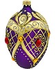 ozdoby choinkowe Bombka choinkowa: Ekskluzywne jajo Faberge z kryształami: purpurowe 1
