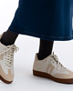sneakersy damskie Sneakersy skórzane -  ecru  (7194) 1