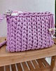 torby na ramię Torebka z grubego sznurka Pillow Bag  - brudny róż 2