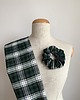 gumki do włosów Scrunchie Green Check 1