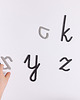 gry edukacyjne dla dzieci Ruchomy alfabet małe litery (czarne) 1