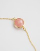 złote naszyjniki 16k Gold Plated Framed Rose Aventurine Necklace 1