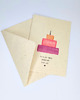 kartki scrapbooking Kartka urodzinowa z haftowanym tortem - personalizowany napis 4