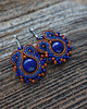 kolczyki soutache Małe kolczyki sutasz z lapis lazuli 1