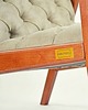 fotele Fotel CAPH CHESTERFIELD - pikowany, drewniana rama 6