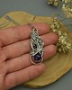 wisiory Oryginalny wisiorek ametyst wire wrapping 3