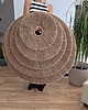 Ozdoby na ścianę Rozeta asymetria duża, juta 80cm, duża dekoracja ścienna 1