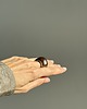 pierścionki - różne Pierścionek 01 ceramiczny srebrno brązowy, statement ring 8