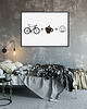 plakaty Plakat z rowerem. Rower + kawa = :-) 1