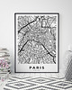 plakaty Plakat Paris Paris Paryż mapa 1