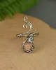pierścionki - różne Pierścionek regulowany kamień słoneczny wire wrapping 1