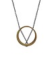 wisiory MINIMAL BIG  necklace / brass 1