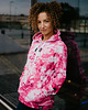 bluza z kapturem damska Damska Bluza z kapturem Marble Pink 2