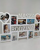 ramki na zdjęcia Multirama ramka na zdjęcia z napisem Nasza Rodzina 12 zdjęć serca prezent na  1