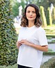 t-shirt damskie T-shirt WHITE - klasyczny pudełkowy biały 2