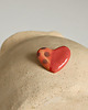 broszki Ceramiczne różowe serduszko broszka 2