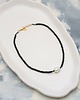 bransoletki z kamieni naturalnych Choker z dużą Perłą i Matową Lawą 2