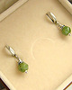 kolczyki z kamieniami Kolczyki Nefryt 2