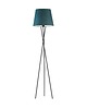 lampy podłogowe Skandynawska lampa stojąca na trójnogu do salonu z abażurem TOKIO VELUR 9