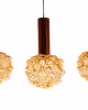 lampy wiszące Komplet 3szt Lampa wisząca HELENA TYNELL szkło bursztyn  2