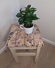 stołki Drewniany taboret stołek w pastelowych kolorach art deco 4