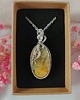 wisiory Naszyjnik Agat Crazy Lace stal chirurgiczna wisiorek handmade 1