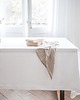 obrusy i serwetki Lniany obrus z listwą  heavy linen PURE WHITE 1