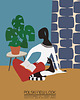 plakaty Plakat Fine Art giclee Dziewczyna z kotką. Polski New Look 1