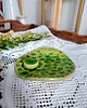 Podstawki pod kadzidełka Podstawka ceramiczna zielona na biżuterię 1