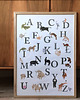 obrazy i plakaty do pokoju dziecięcego Plakat z polskim alfabetem 5