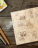 puzzle dla dzieci Puzzle z autami Układanki drewniane dla dzieci AUTA z grawerem Zabawka 3
