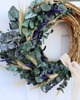 wianki Wianek na drzwi naturalny z EUKALIPTUSEM i LAWENDĄ 1