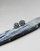 kolczyki wire wrapping Ogród miniatur - szafirowe cyrkonie 4