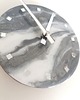 zegary Szaro-biały zegar z żywicy epoksydowej 20 cm 2