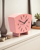 zegary Zegar biurkowy drewniany- cichy mechanizm - Pink 4