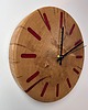 zegary Zegar ścienny drewniany, dąb z żywicą 1