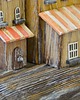 figurki i rzeźby Ręcznie robiony drewniany domek dekoracyjny, oryginalna ozdoba do domu 5