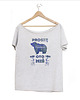 t-shirt damskie Oto miś Szary Oversize 1
