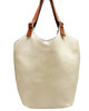 torby na ramię Torebka skórzana ecru 1