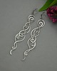 kolczyki wire wrapping Bardzo długie kolczyki kryształ górski wire wrapping 1