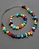 korale Boho style naszyjnik bajecznie kolorowy Optymistyczny prezent  handmade 3