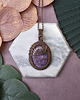 wisiory Miedziany wisiorek wire wrapping z purpurytem #478 1