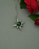 wisiory Wisiorek róża wiatrów zielony onyks wire wrapping 1