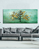 obrazy Obraz na płotnie Drzewo złote liście- 120x50 1