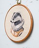Ozdoby na ścianę Lord Badger, haft w oprawie 20 cm 6