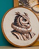 Ozdoby na ścianę Sir Owlerton,  haft w oprawie 20 cm 1