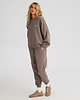 spodnie dresowe damskie Spodnie dresowe LOOSE FIT taupe damskie 1