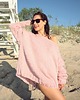 swetry damskie  Sweter handmade oversize  z wełną  pudrowy róż 1